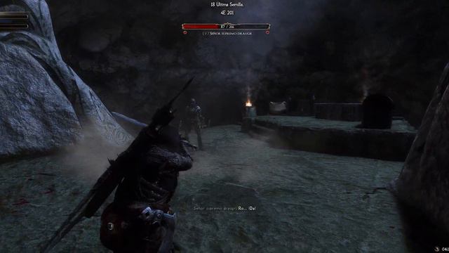 Skyrim SE 4K : Draugr Overlord Combat