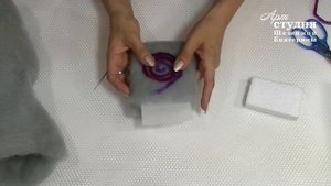 Валяние для начинающих ? Валяем чехол для телефона из шерсти с декором из ровницы?Шешина Екатерина