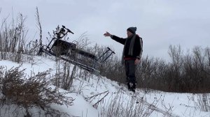 Мотособака Альбатрос-L с лыжным модулем: где проедет?