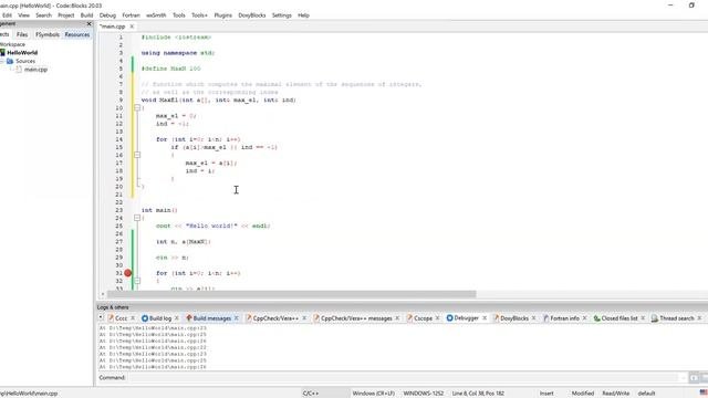 Debugging C++ Code In CodeBlocks
