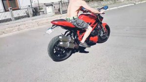 Ducati streetfighter 848 custom exhaust sound check