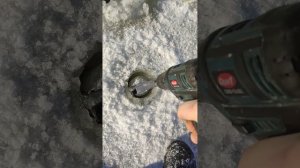 самодельный ледобур к шуруповерту.