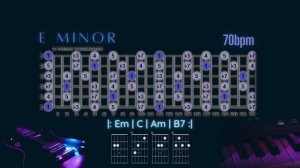 E Minor backing track for beginners | Infinite Dream