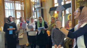 Пение любительского хора  8 апреля 2023