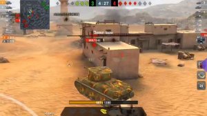 WoT Blitz танк М6А2Е1 американский тяж как тащить бой