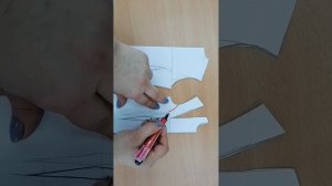1часть Моделирование нагрудной вытачки в рельеф