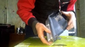 Розклейка фары vw bora (часть 4) установка билинз