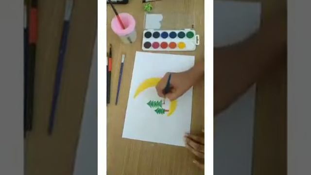 Как легко и просто нарисовать ночную картинку/кошка крошка смотреть онлайн