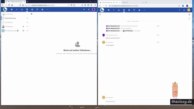 Kirchencloud (Nextcloud) Talk - Teil 1 - Chat смотреть онлайн
