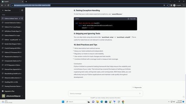 Python unittest not contradictions