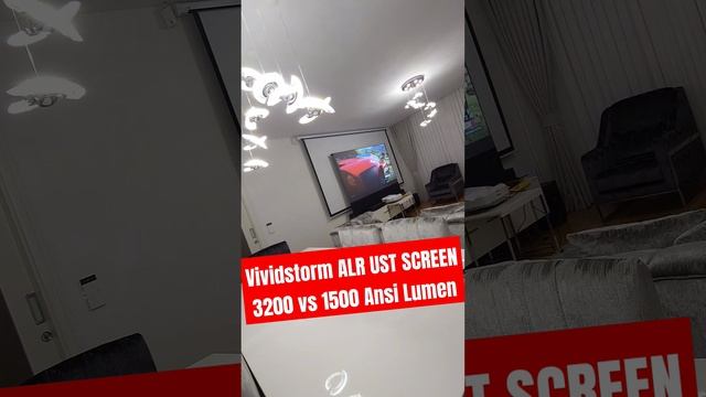 1500 vs 3200 Ansi Lumen Projectors with Vividstorm ALR Screen #how #gaming #projector #cinema #tech