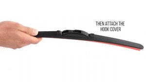 How to fit HEYNER HYBRID Windscreen wiper blades on hook (U) wiper arm