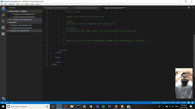 How to create an object and class in Javascript | What is Object Oriented Programming