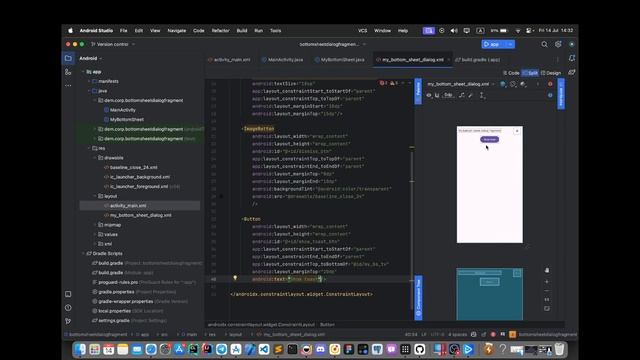 Изучение Bottom Sheet Dialog Fragment в Android | Android Java смотреть онлайн