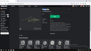 Roblox Bundle Vaquita UGC FREE