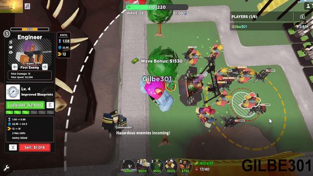 Engineer and Jester in fallen mode| ROBLOX Tower Defense Simulator TDS смотреть онлайн