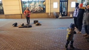 Москва. Старый Арбат. Уличные музыканты / Moscow. Old Arbat. Street music