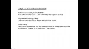 Interpreting P and q values in the results of genomic data analysis