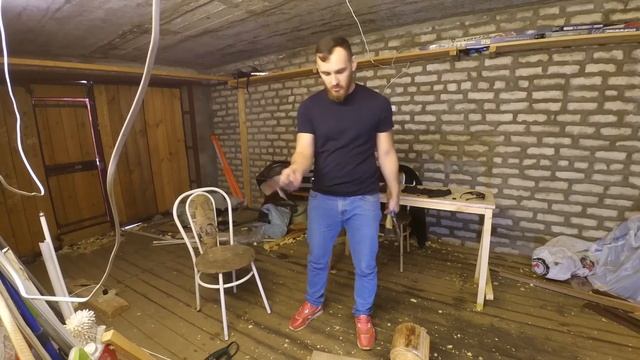 Гантель из дерева своими руками
