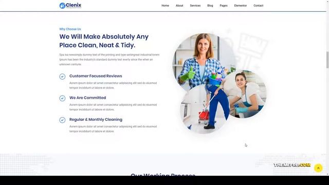 Clenix - Cleaning Services WordPress Theme Cleaning Business 10 Easy Create Website смотреть онлайн
