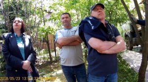 Как сносит забор Солнечногорский пристав Ойнас