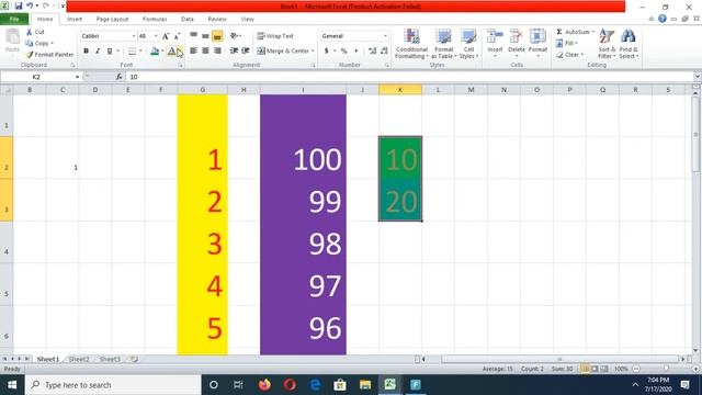 Basics of MS Excel