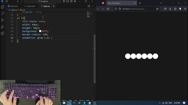 Glow Animations in Web Design with HTML and CSS | Step-by-Step Tutorial