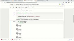 Pairwise Sequence Alignment #bioinfotech, #python, #biopython, #bioinformatics