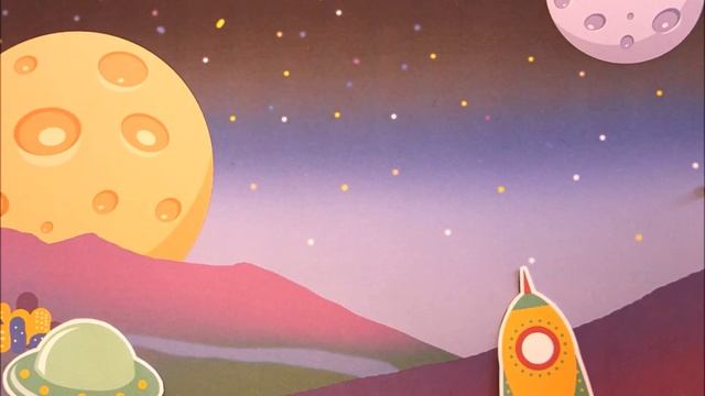 Анимационная открытка С днем космонавтики смотреть онлайн