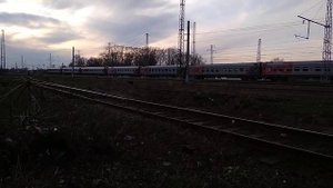 Электровоз ЭП1М-583 с поездом 121 Пенза - Москва