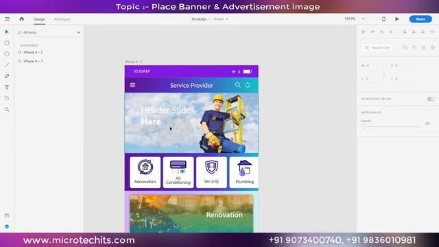 Mobile UI Design Tutorial| Service Provider App | Topic 4 and 5 | Microtech Global IT Solution смотреть онлайн