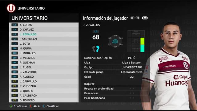PACK V1 DE FACES UNIVERSITARIO DE DEPORTES PES 2021 By KarnalPE смотреть онлайн