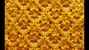 Узор спицами "Нарядный ажур"