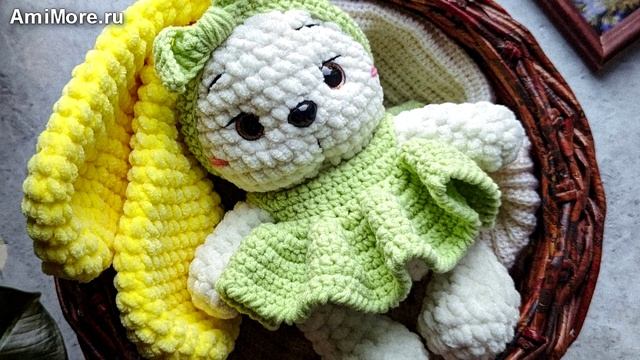 Амигуруми: схема Заюша из плюша | Игрушки вязаные крючком