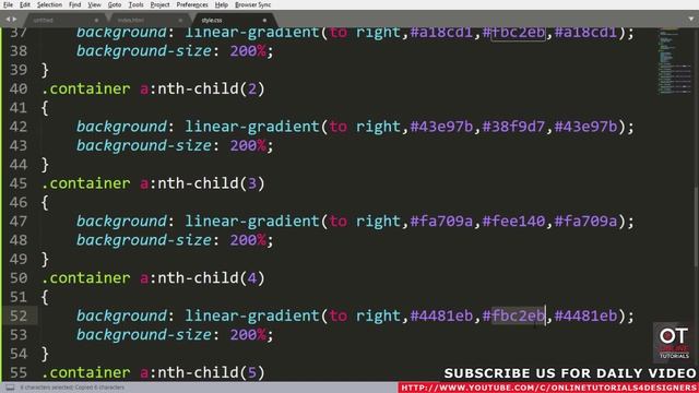 CSS Gradient Button Hover Effects | Html CSS