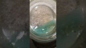 Растворение медной проволочки.