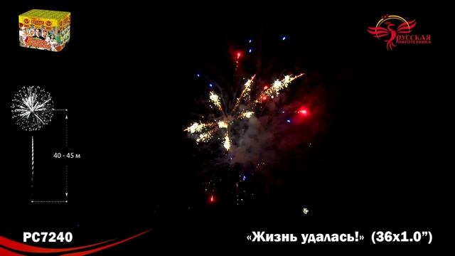 Фейерверк РС7240 "Жизнь удалась!" (1" х 36 залпов)