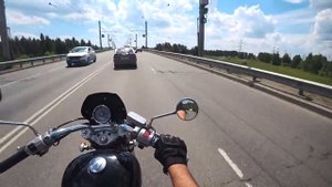 Максимальная скорость на Honda steed 400, дальний свет на мотоцикле в Челябинске