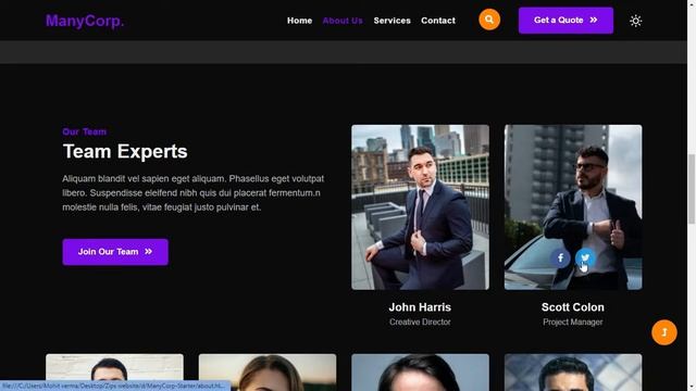 Free Responsive Business Website Template in HTML and CSS || With Source Code || 2021