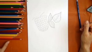 Как нарисовать малину. Онлайн-школа рисования "Малевашки"