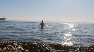 Сочи Хоста 18 декабря 2019 г пляж санатория Кавказ