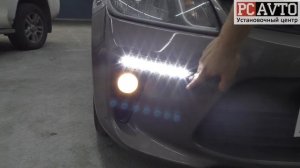 KIA RIO - Установка ДХО