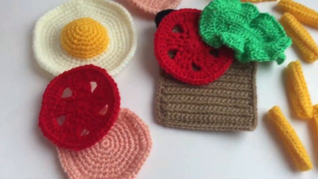 Вкусный завтрак🍳 Вязаная еда/игрушки своими руками. Вяжу на заказ смотреть онлайн