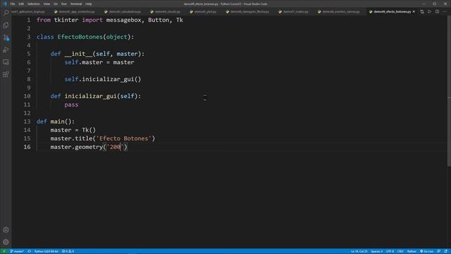 Python Curso V2: 706 1/2 Aplicar un Efecto de Color a los Botones de una Interfaz Gráfica de Usuari смотреть онлайн