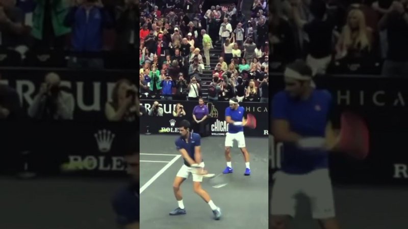 Novak Djokovic Roger Federer split step