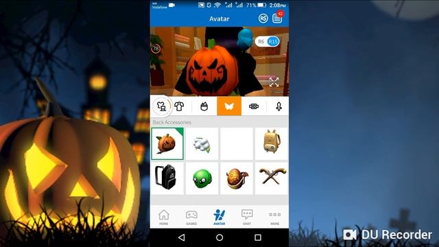 Making my first Halloween avatar on roblox смотреть онлайн