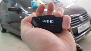 Установили охранный комплекс Pandora DX40RS с автозапуском на VW Polo