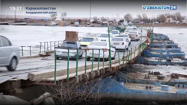 Строительство в Хорезмской области 413-метрового моста через Амударью