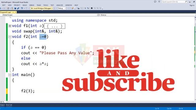 Function in C++ : (Use of Default Parameter with Example in Hindi) Part 08
