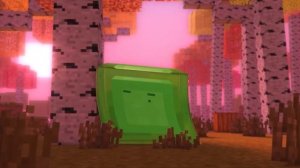 Майнкрафт слизень и тёльонок ✅льоха✅ Майнкрафт анимация